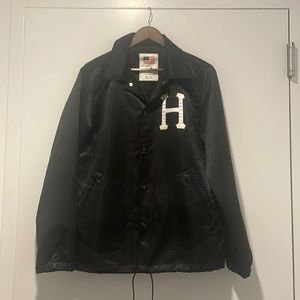 HUF coach jacket with embroidered details